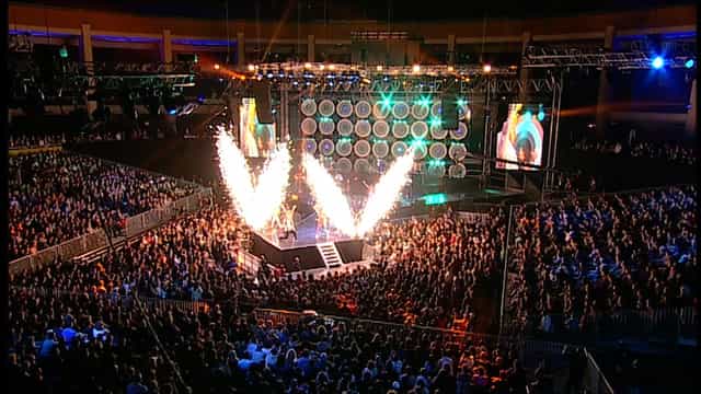 Sala Titulescu arena with LED backdrop for professional stage production and corporate events.