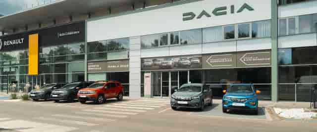 Modern Dacia dealership meeting room for automotive product launches and corporate activations.