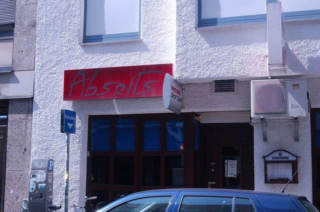 Abseits Rockbar Munich: rustic dive bar venue for underground concerts and alternative events.