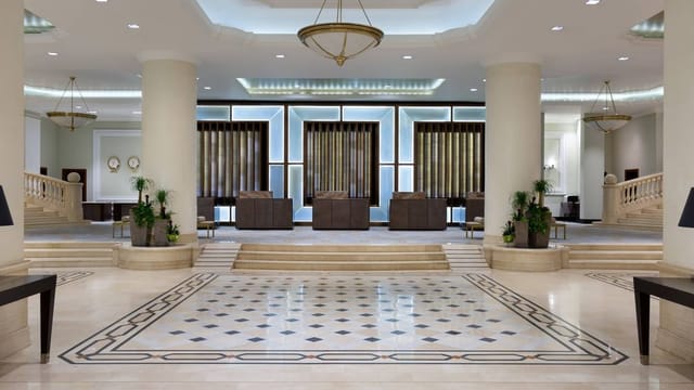 Grand Ballroom at JW Marriott Bucharest, elegant venue for receptions and events.