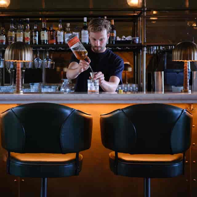 High Bar at Vessel: Sophisticated lounge with premium mixology for VIP receptions and networking.