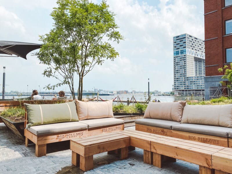 High Bar at Vessel: Waterfront breakout space for networking and corporate events.