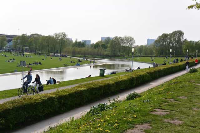 Westerpark outdoor venue for corporate team-building and wellness events.