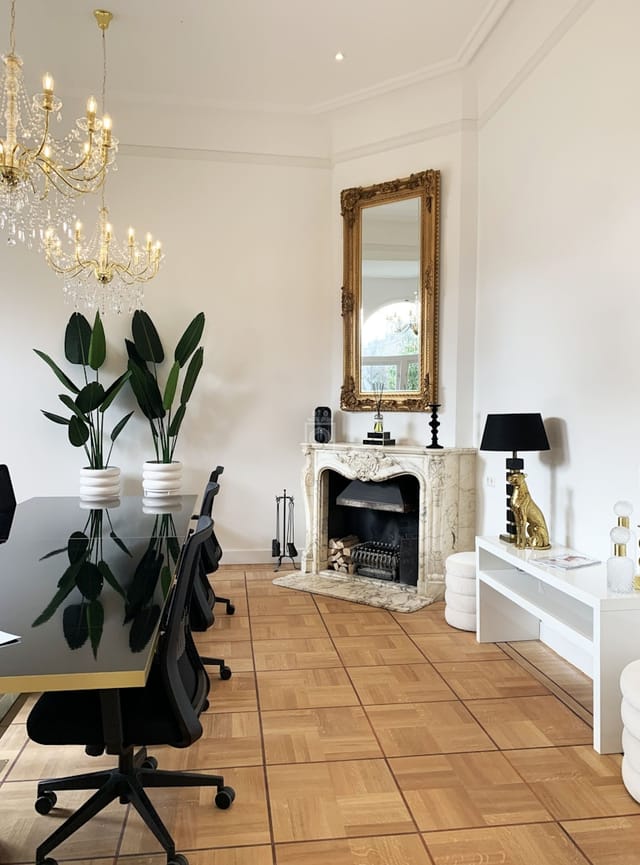 Flex Spot boardroom for luxury executive strategy sessions and creative consultations.