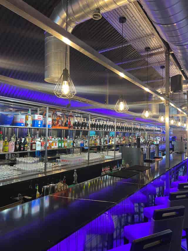 Industrial-chic bar in London, ideal for corporate event receptions and networking.