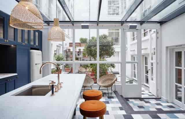 Modern meeting space at The Hoxton, Amsterdam with natural light for boutique workshops.