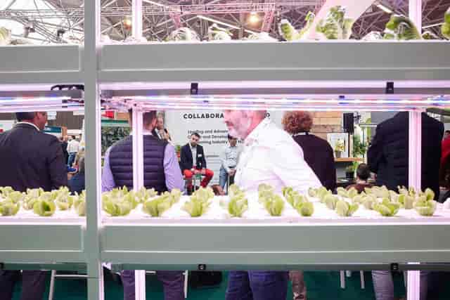 Growers to Growers booth with interactive display for GreenTech trade show exhibition strategy.