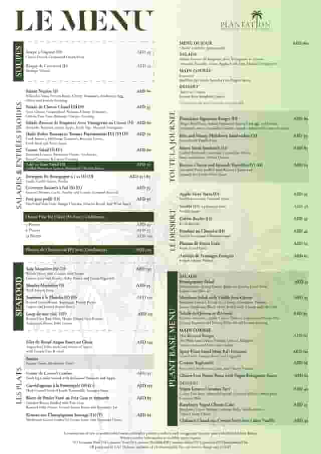 Plantation Brasserie, Bar & Terrace