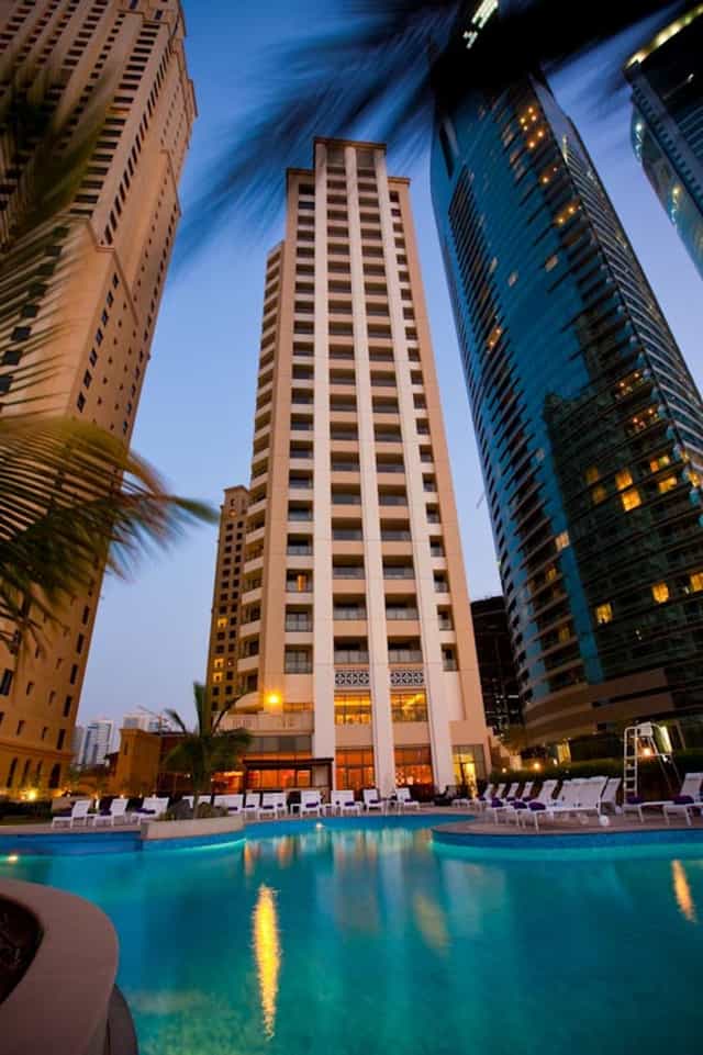 Studio 1 venue at Mövenpick Jumeirah Beach: spacious interior for corporate conferences and events.