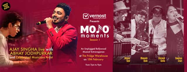 Save the Date flyer for The Fridge Warehouse unplugged corporate entertainment event.