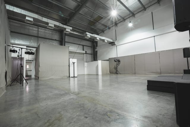 Industrial blank canvas warehouse space for experiential events and product launches.