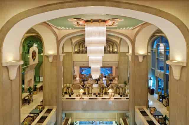 Art Deco hotel lobby, Millennium Plaza Downtown, luxury VIP event and networking reception venue.
