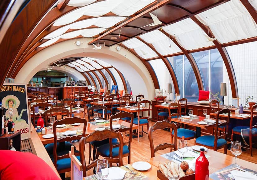 Al Fresco Italian Trattoria with barrel-vaulted ceiling for private dining and corporate events.