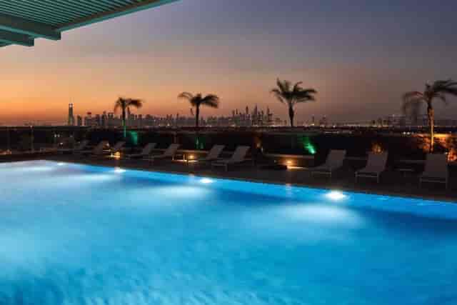 Al Khail venue at Mövenpick Jumeirah with skyline views for luxury incentive trips and receptions.