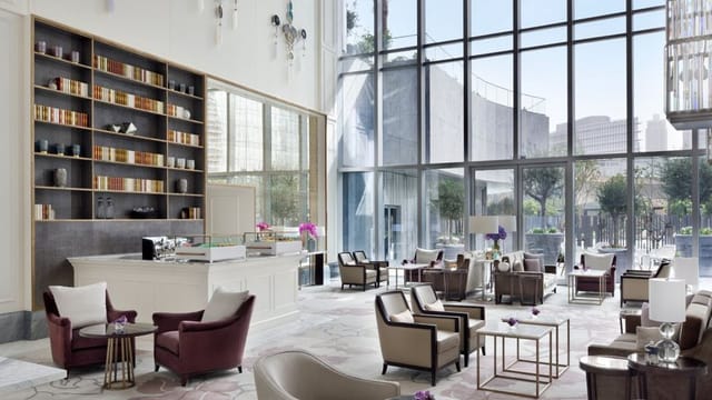 Luxury breakout space at Kempinski Dubai for VIP networking and corporate event hosting.