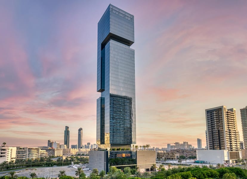 The Mansion at FIVE Jumeirah Village: luxury corporate event venue with sophisticated skyline views.