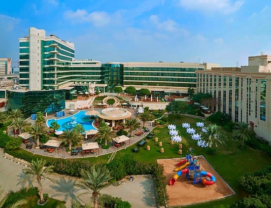 Al Garhoud Ballroom at Millennium Airport Hotel Dubai, ideal for corporate retreats and events.