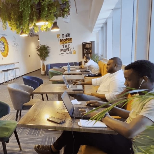 Modern Czar Workspace business center with flexible desks for coworking and corporate events.
