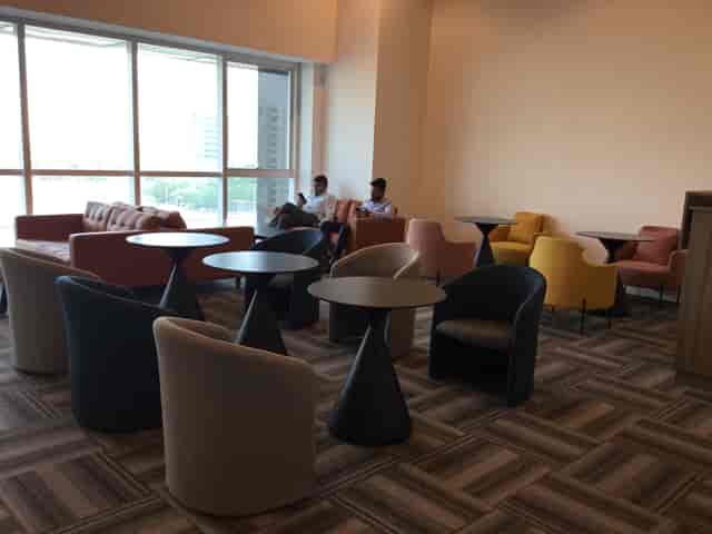 Czar Workspace breakout lounge with armchairs for casual networking and corporate events.