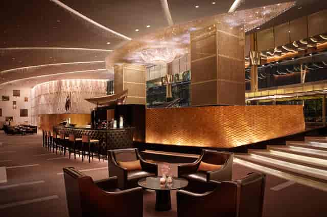 Meydan Hotel lobby bar for VIP networking and executive welcome receptions.