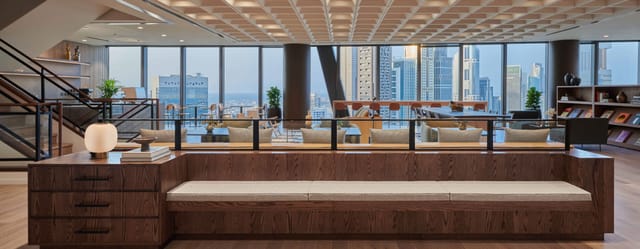 ICD Brookfield Place corporate breakout space for networking and reception events.