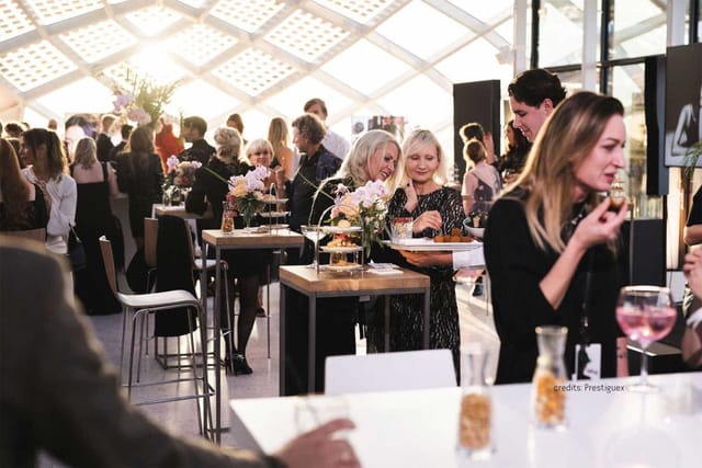 Vibrant event space in Capital C Amsterdam, perfect for networking and socializing.