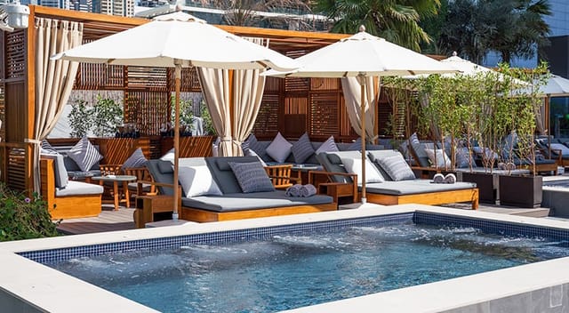 Azure Beach private cabana for VIP networking and corporate event breakout sessions.