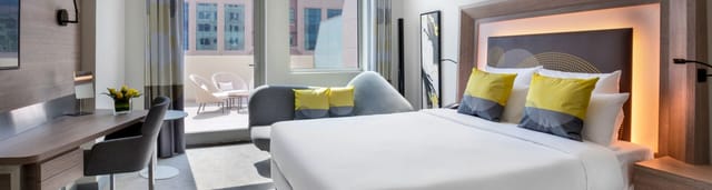 MAS Meeting Room at Novotel Bur Dubai: premium hotel room with private balcony for VIP events.