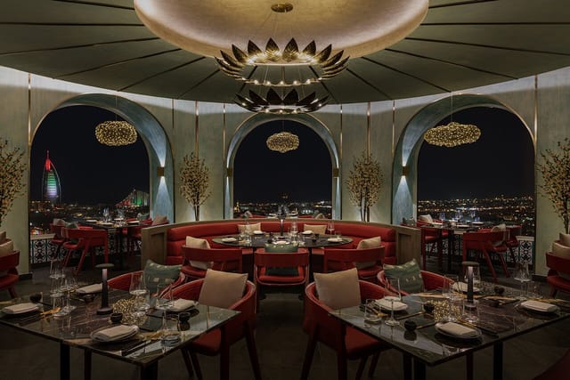 OAnjo restaurant: high-end, atmospheric venue for executive dinners and VIP networking events.