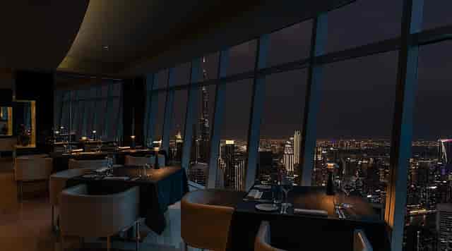 Prime68 restaurant boardroom dinner with skyline views for executive events.
