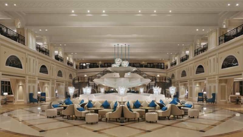 Waldorf Astoria Dubai Palm Jumeirah banquet hall for luxury corporate events and conferences.