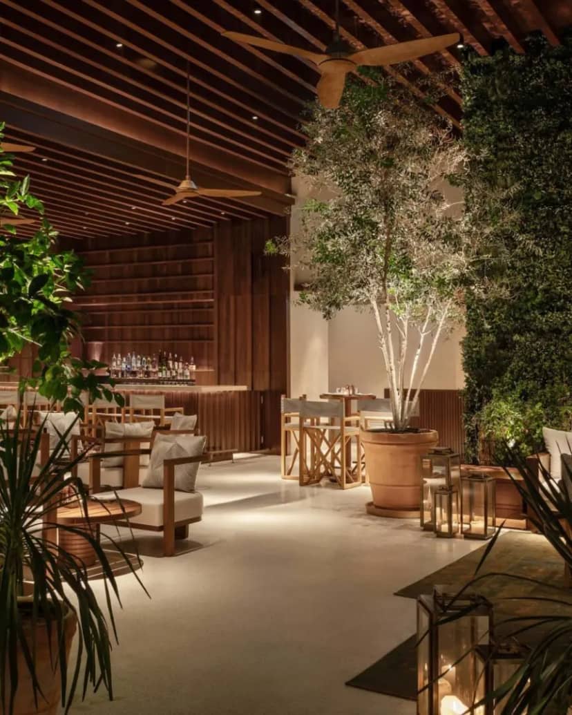 Thia Sky Lounge upscale venue with greenery for corporate receptions and networking events.