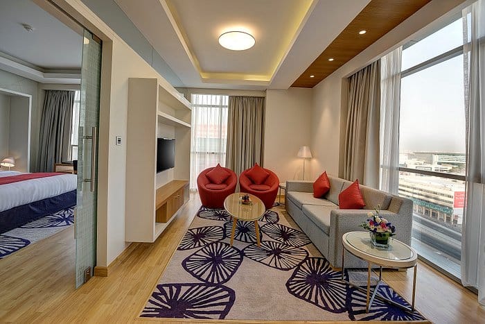 Modern VIP hotel suite for executive meetings and corporate breakout sessions.