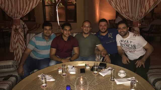 Shisha courtyard