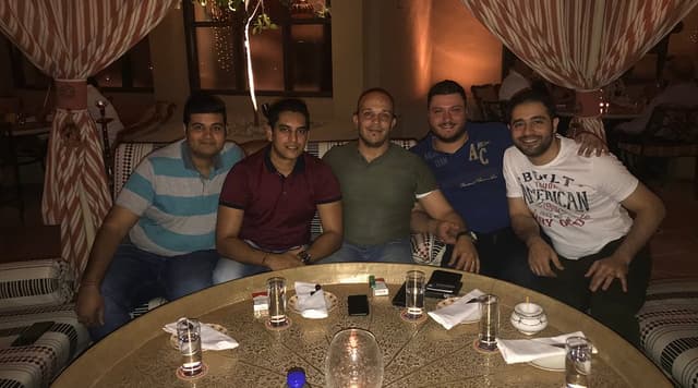 Shisha courtyard