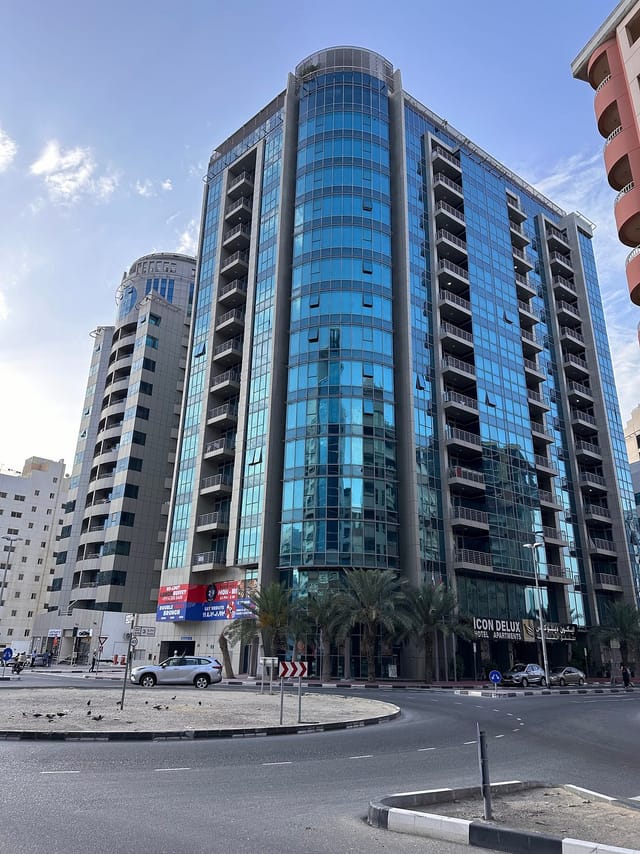 Icon Delux Hotel Apartments skyscraper for corporate business travel and extended-stay meetings.