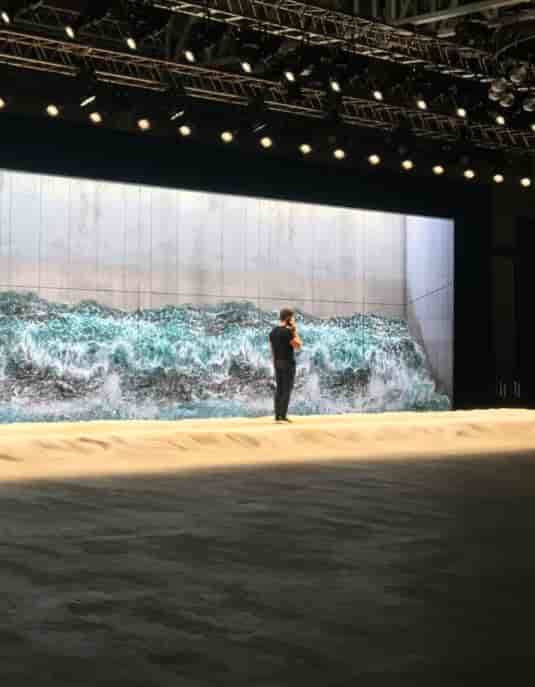 Exhibition White City: Immersive LED stage design for experiential event production.