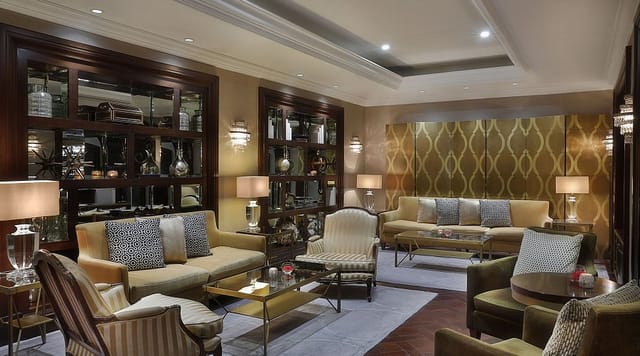 Elegant lounge at Address Beach Resort, perfect for networking events and meetings.
