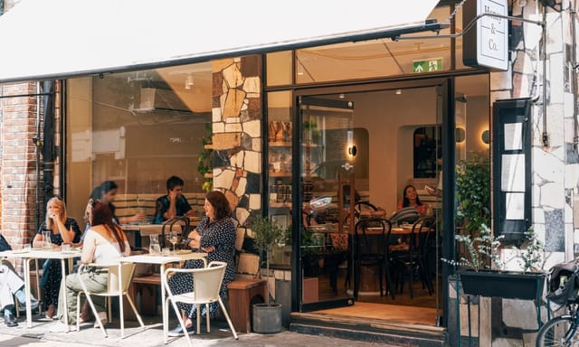 Honey & Co. private dining room for intimate networking breakfast and team-building lunch.