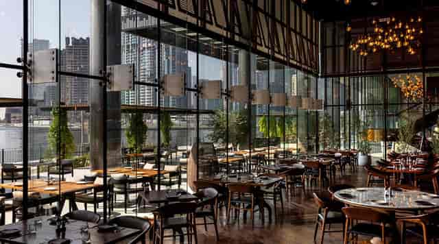 BASTA! restaurant in The St. Regis Dubai with elegant decor, ideal for corporate events.