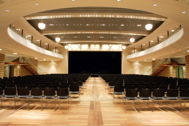 Auditorium at Megaron Athens Conference Centre for professional keynote and plenary sessions.
