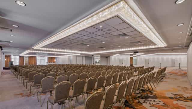 Ilissos meeting room with theater seating for conferences and corporate events.