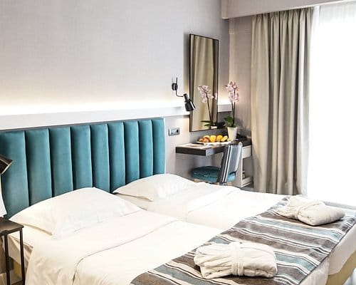 Modern Athens Cypria Hotel executive conference room for VIP corporate events and business meetings.