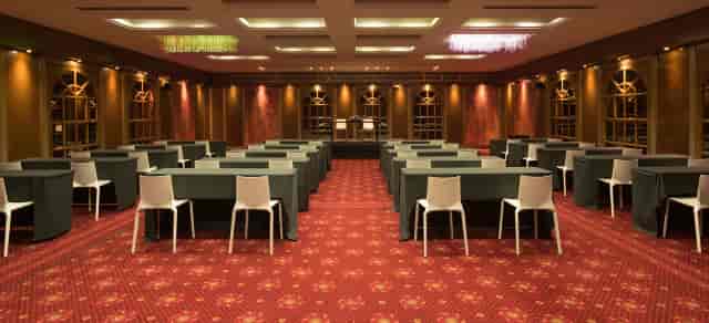 Classroom-style ballroom conference room at President Hotel Athens for corporate events and meetings.