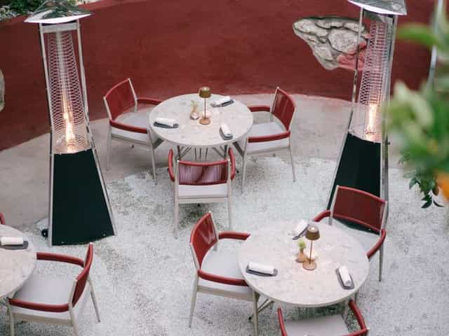 Soil Restaurant bar, intimate open-air dining, ideal for corporate breakout sessions and VIP events.