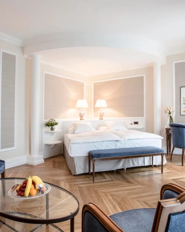Luxury VIP suite at Victoria-Jungfrau Hotel, ideal for executive business events and conferences.