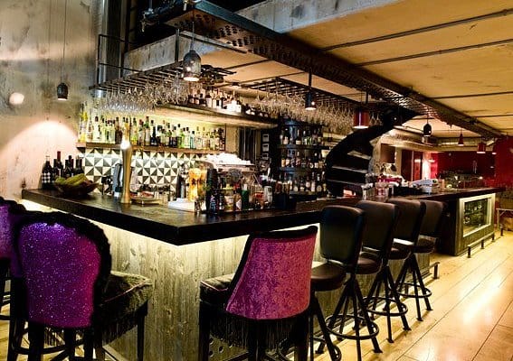 Boutique M Bar cafe space for exclusive networking events and corporate cocktail receptions.