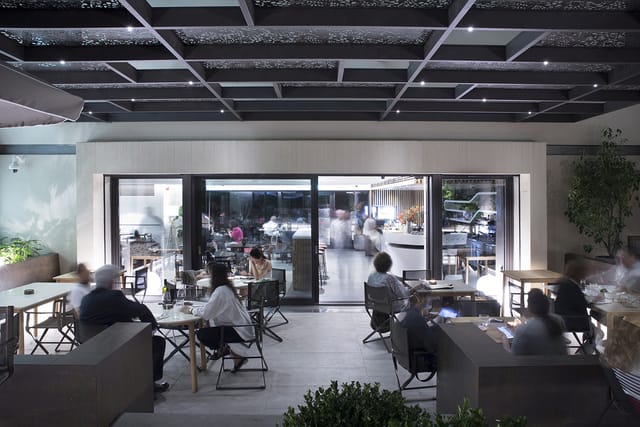 Modern event space at Basil & Elise Goulandris Foundation for networking receptions or breakouts.