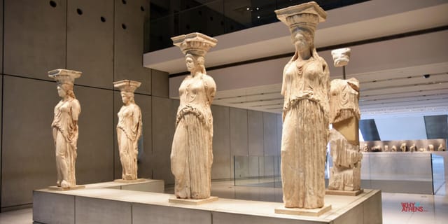 Acropolis Museum exhibition hall for elegant gala dinner and luxury VIP event venue.