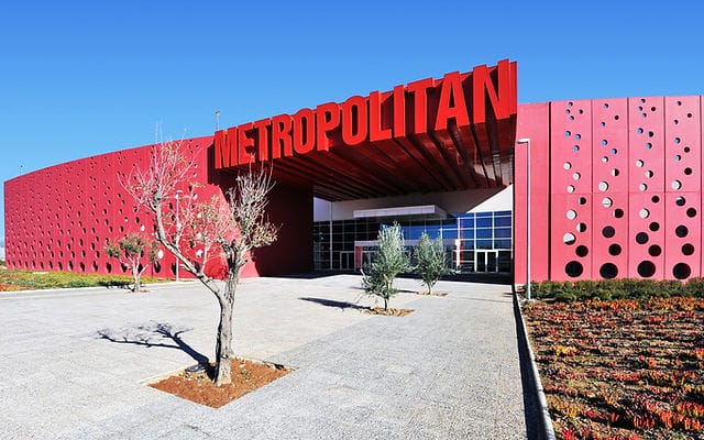 Metropolitan Expo modern venue exterior for trade shows and exhibitions.